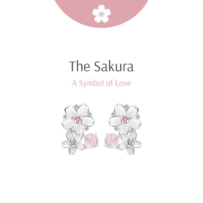 Ravipa | Blooming Sakura Earrings - ต่างหู