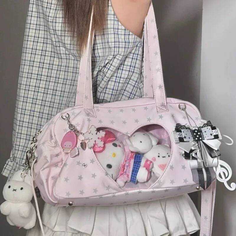 C New Niche Design Star Girls Ulzzang Ita B Jk Uniform Y2k Shoulder B Large Capacity Crossbody B Cu