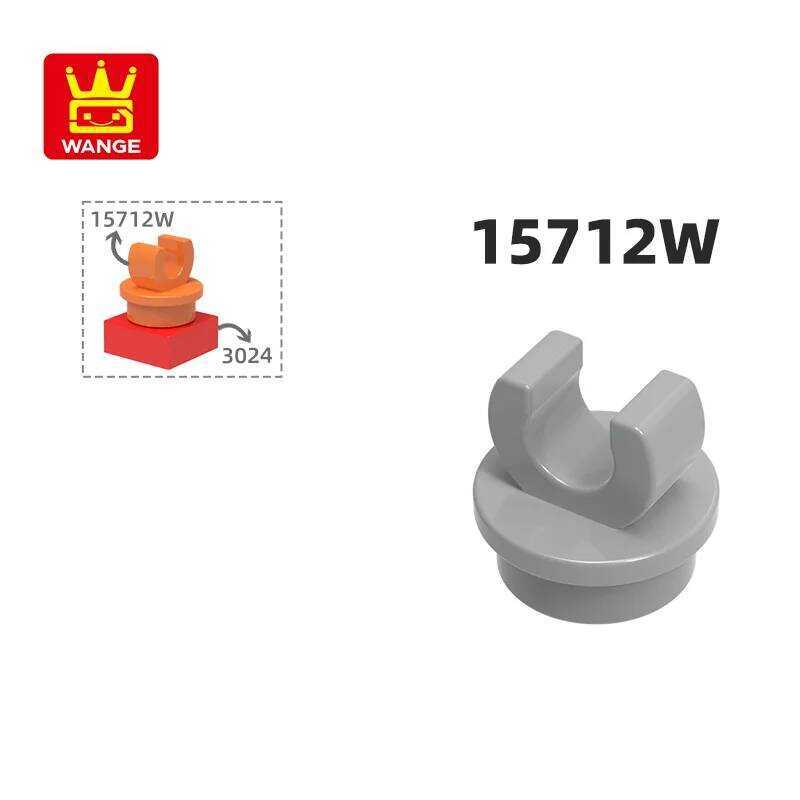 C WANGE 15712W 100G/776Pcs Round 1X1 With Fork Building Bloc Moc Compatible With Assembles Bric Chi