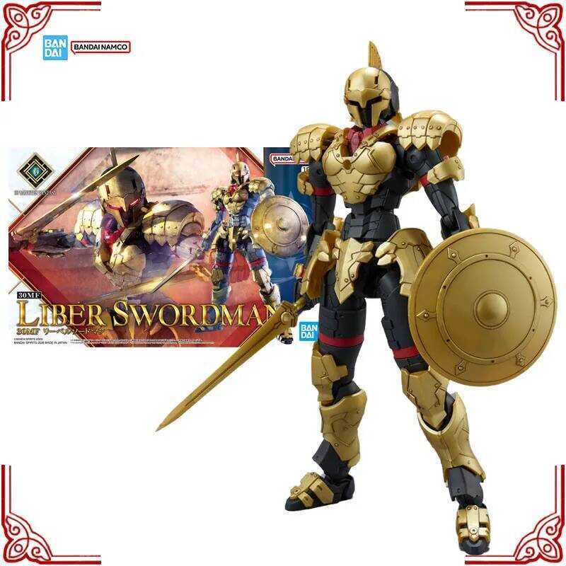 C In Stock Genuine Bandai 30 Minutes Fantasy Model Kit 30Mf Liber Swordman Anime Action Figure Coll