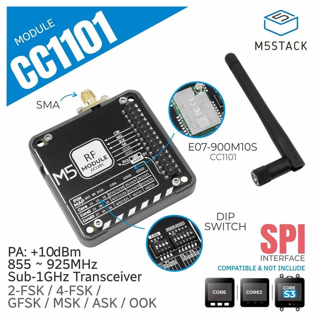 โมดูล CC1101 อย่างเป็นทางการ M5stack (855- 925MHz)