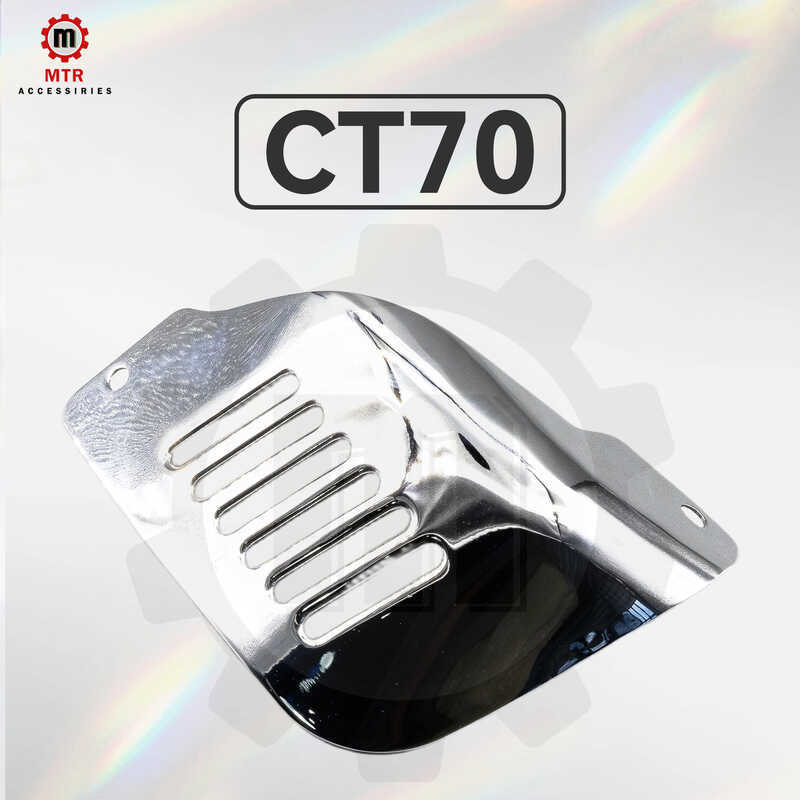 DAX CT70 อุปกรณ์เสริมรถจักรยานยนต์ชิ้นส่วนดัดแปลง Spark Plug ฝาครอบป้องกัน Hu ฝาครอบป้องกันลูกสูบ Chrome-Plated Silver ฝาครอบป้องกัน