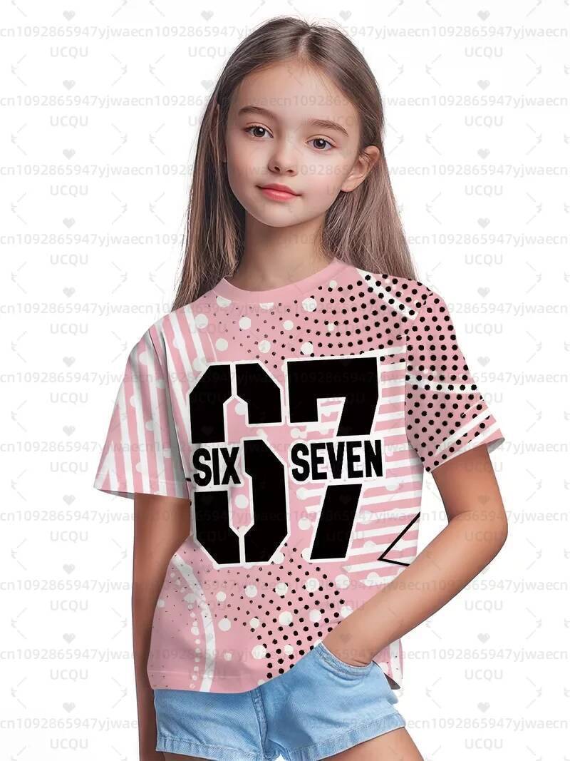 [หมายเลขชื่อที่กําหนดเองฟรี][เสื้อเด็ก]Jersey สําหรับเด็ก 67 หกเจ็ดสมองอิตาลี Rot Math Joke Tops Y2k