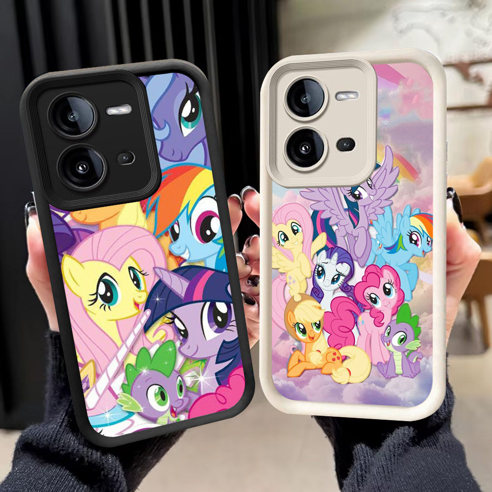 N-32 Rainbow Horse Soft Casing สําหรับ VIVO Y28 Y28s Y17S V25 V25E