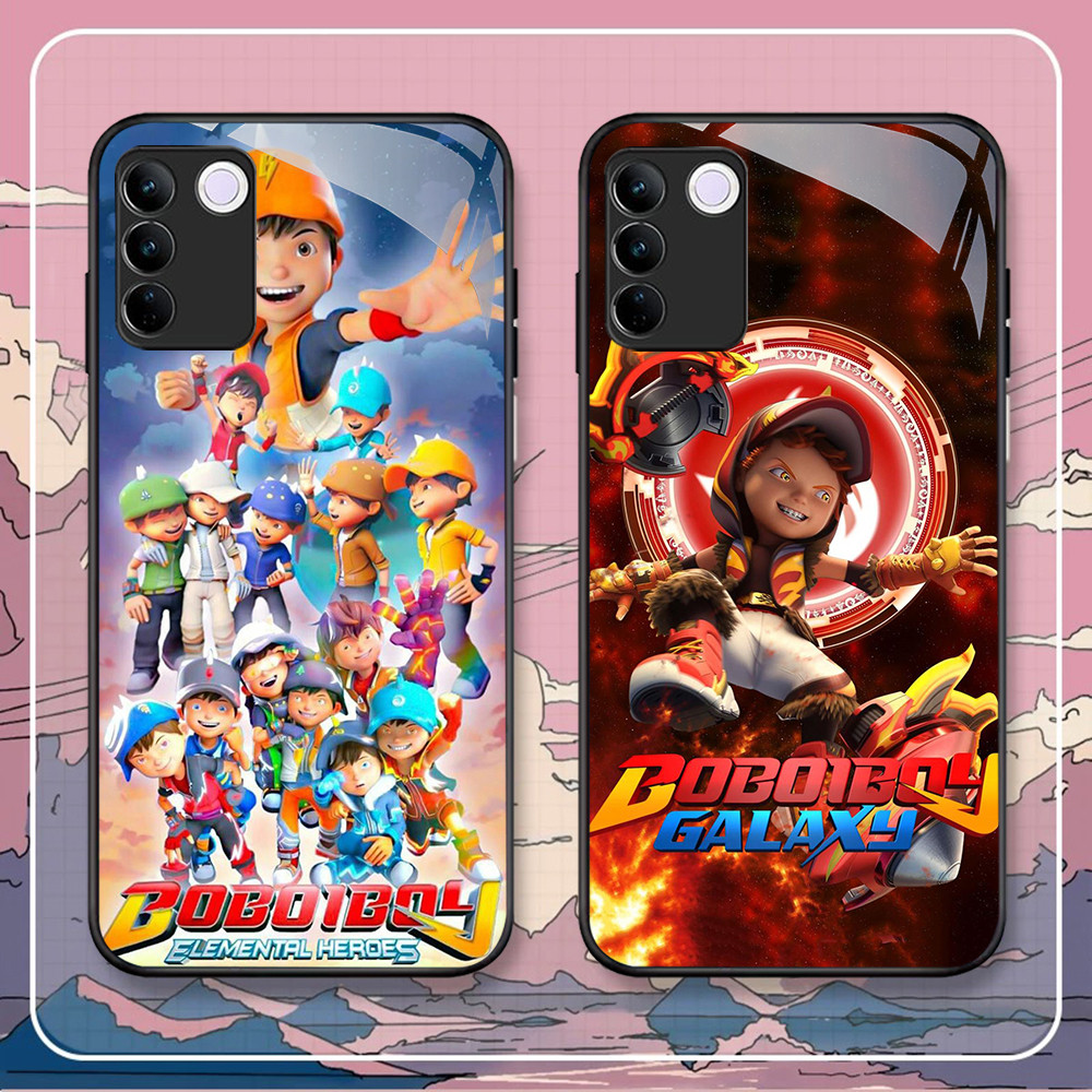 FB-5 BoBoiBoy Galaxy Super hero HD Glass CaseปลอกKacaสําหรับVIVO Y29 Y03 V5 Y81 Y81i Y81S Y67 V50 Li