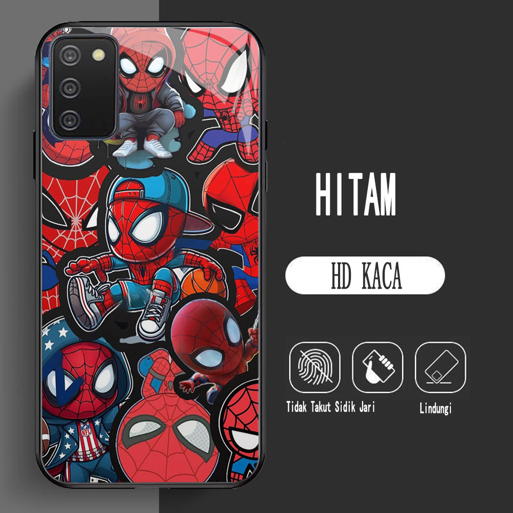 Y-6 Spider-Man HD Glass Casing สําหรับ Samsung A03S A51 M02S A71 A31 A02S Case
