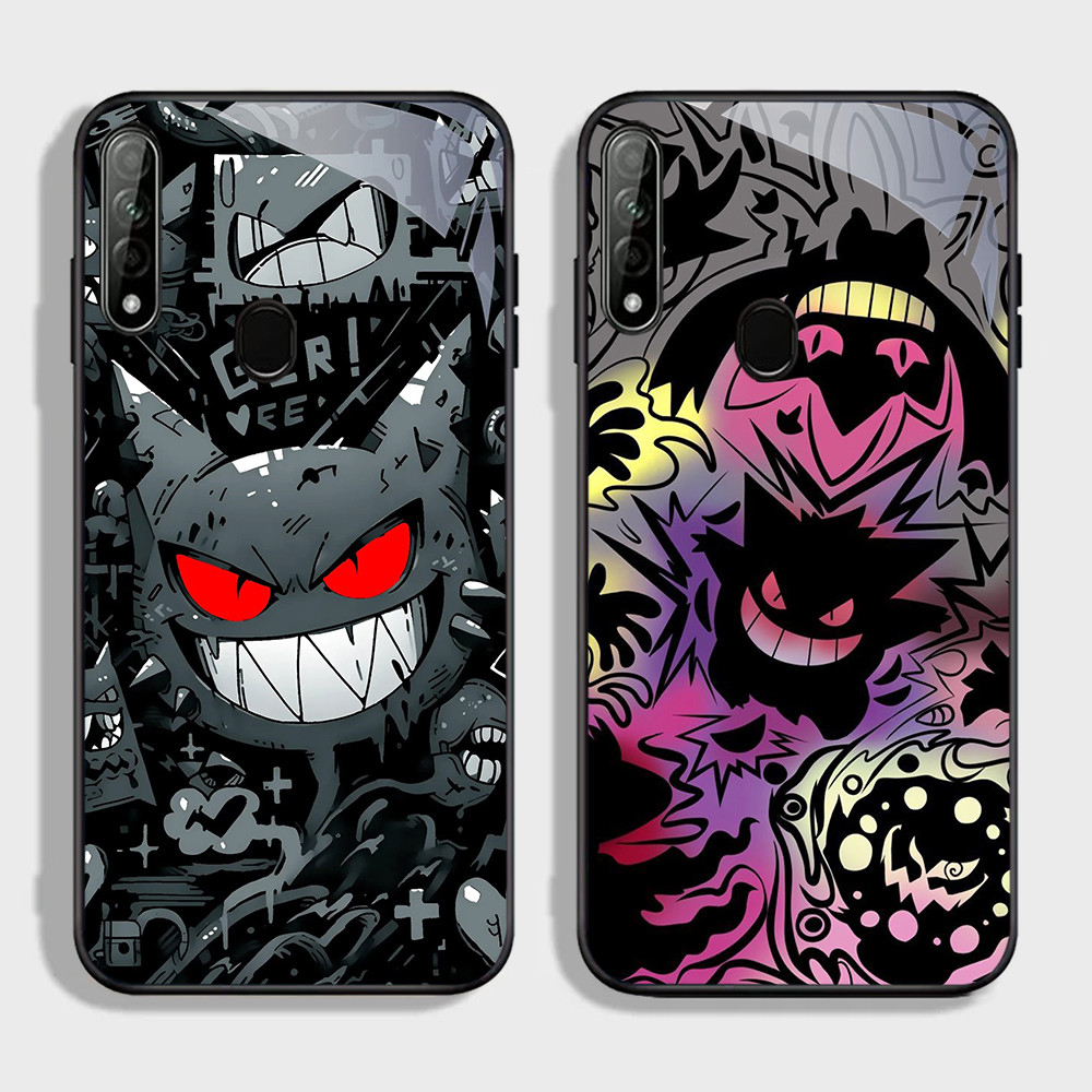 FB-16 Gengar Pokemon HD Glass CaseปลอกKacaสําหรับOPPO A5 A12 A11K F7 A5S F5 A12S A9 F9 Pro 2020