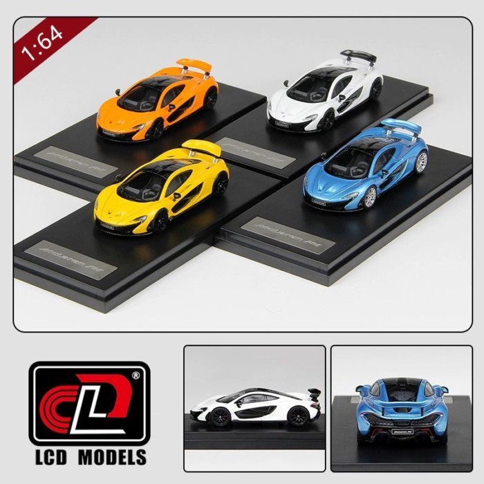 LCD 1: 64 McLaREN McLaREN P1 Supercar เครื่องประดับโมเดลรถโลหะผสมที่ได้รับอนุญาตของแท้