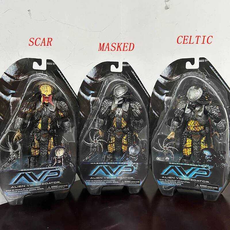C In Stock Celtic Predator Ed Scar Predator Figure Alien Action Figure Toys Collection Model Toys J