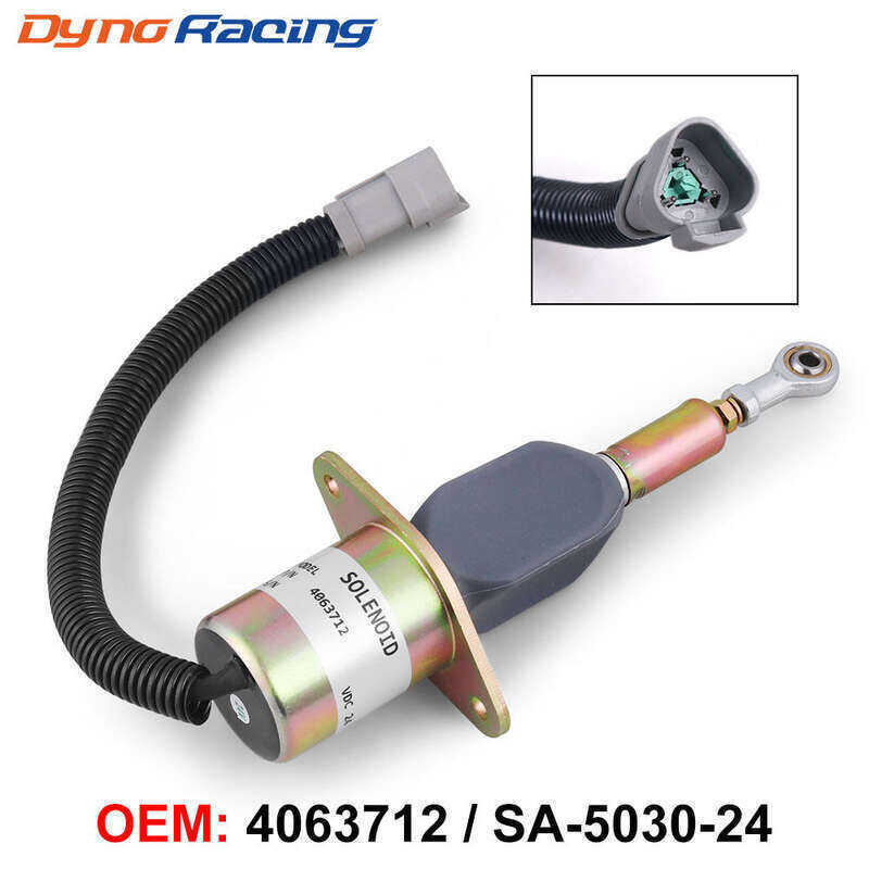 24V การใช้ปิดหยุด Solenoid 4063712 6743-81-941 SA-5030-24 Cummins 6CT 8.3L เครื่องยนต์สําหรับ Komats