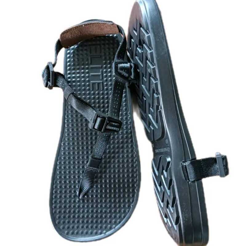 รองเท้าแตะวิ่ง Elite Sandals รุ่น Challenge สีดำ สายสีดำ นุ่มแน่นและ Support ดี