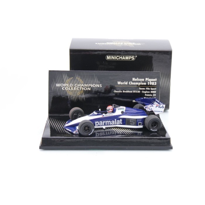 Ready Stock Ready Stock 1: 43 Mini Cut F1 Braham Fleet 1983 Piquette BT52B Champion WDC Car Model