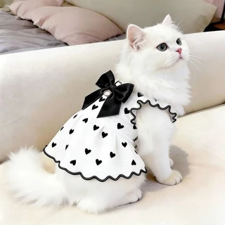 [คลังสินค้าพร้อม] Cat Summer Breathable Anti-Lint Thin Cute Skirt 0.5-6.5kg