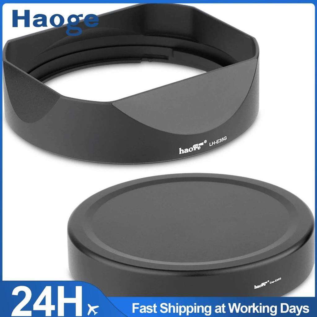 Haoge Bayonet Square เลนส์โลหะสําหรับ Sony FE 50 มม.F1.4 GM,FE35MM F1.4 GM เลนส์หมวกโลหะ (SEL50F14GM
