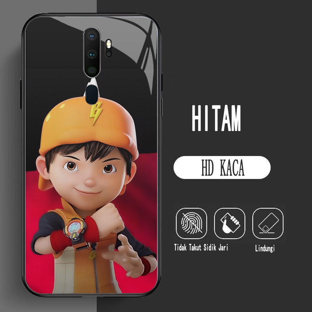 Y-19 Bobiboy HD Glass Casing สําหรับ OPPO Reno 2F A5 F11 12F 2Z F17 A9 2020 Pro Case