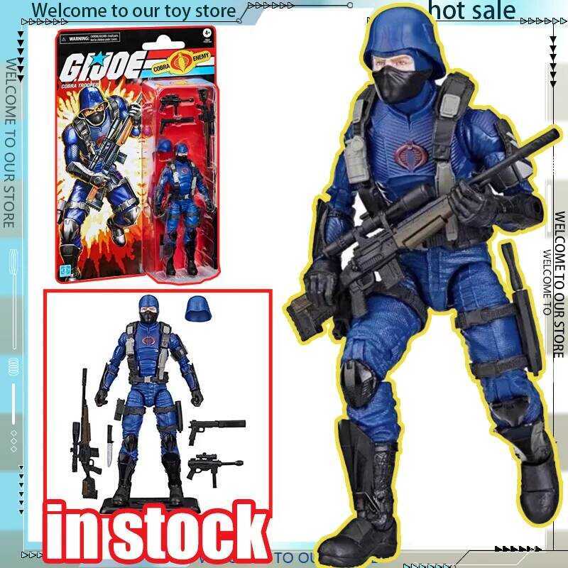 C In Stock Hasbro G.I. Joe Classified Series Retro Snake Cardback Cobra Trooper Action Figure Bulk