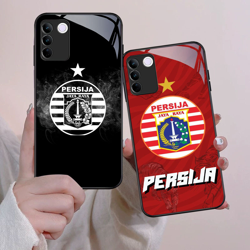 FB-34 Persija JAYA RAYA HD Glass Case Casing Kaca สําหรับ VIVO T3 V30 V23E V29E Y100 V23 V29 V27 Pro