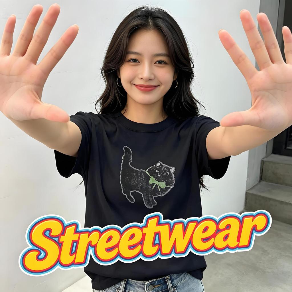 Basic Style Summer Top Daily Regular Shoulder for Young Women
