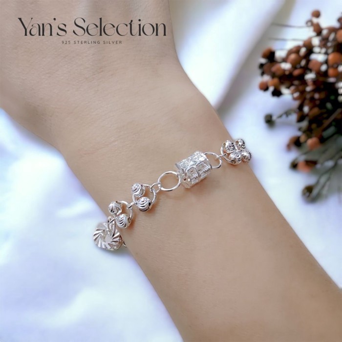 Yans Orignal Silver 925 Abuspirous Abacus Bracelet (Gelang Rantai Tangan Abakus Perak) เงิน 925 เงิ