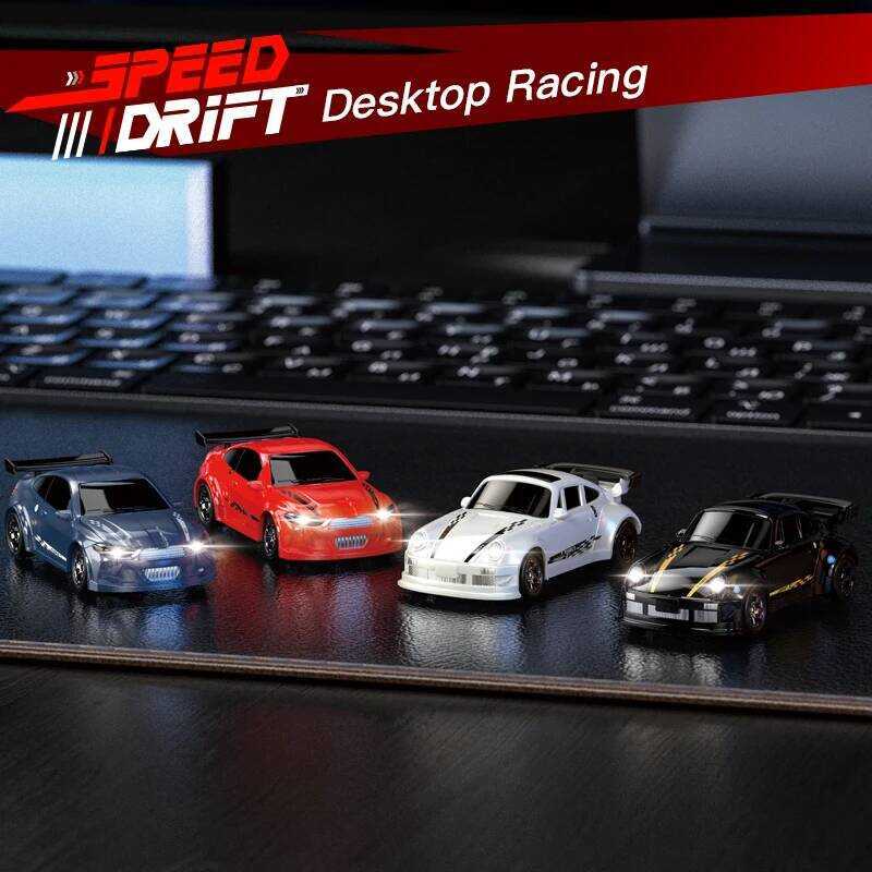 C 2025 New 1/64 Rc Drift Car Four-Wheel Remote Control Car Racing Car Full Proportions Desop Compet
