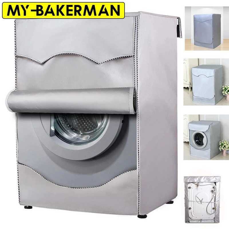 C Laundry Dryer Cover Washing Machine Cover Polyester Fibre Waterproof Front Load Sunscreen Laundry