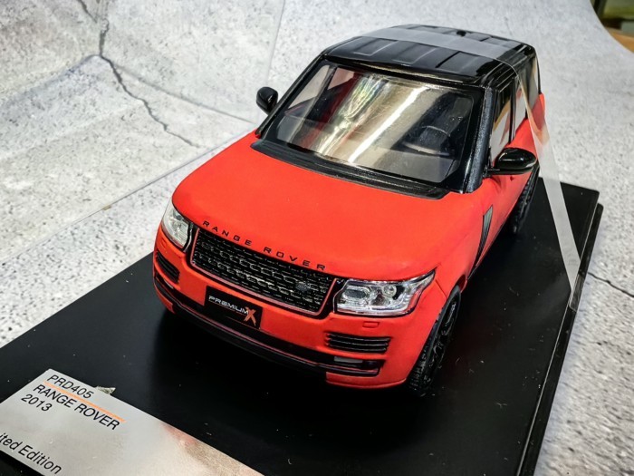 พรีเมี่ยม 1/43 เรซิ่น PREMIUM PRD405 RANGE ROVER 2013 Red Land ROVER RANGE ROVER รถรุ่น