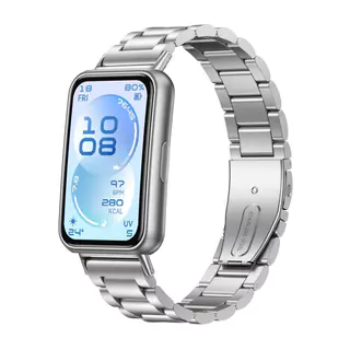 สายรัดสแตนเลสสำหรับสายHuawei Band 11 / 11Pro สามลูกปัดปรับสายรัดเปลี่ยนสำหรับสายHuawei Band 11/11Pro With Free-Tool