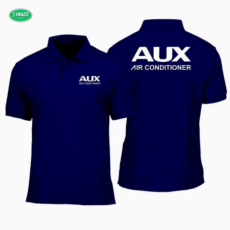 (JING02)AUX เสื้อโปโล เสื้อคอปกเครื่องปรับอากาศ แขนสั้น Unisex Casual อเนกประสงค์