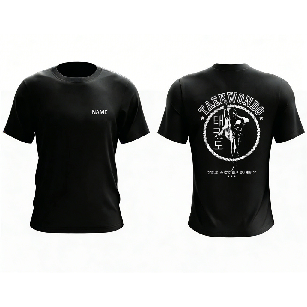 ผู้ชาย TAEKWONDO MASTER KICK เสื้อยืดผู้ใหญ่เสื้อยืดไมโครไฟเบอร์ Unisex