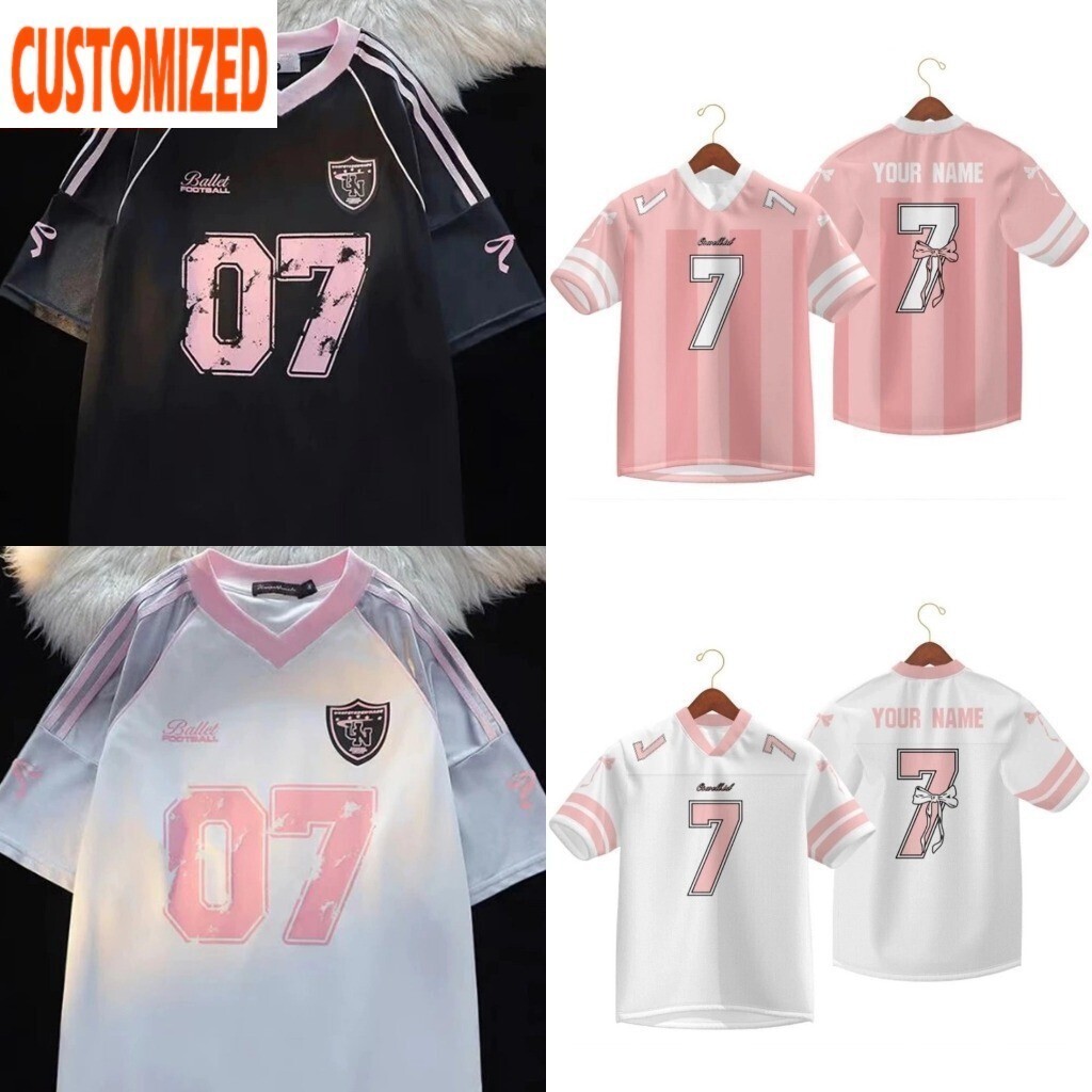 ส่วนบุคคล2026สไตล์เกาหลีเลขที่.7ฟุตบอลเสื้อยืด ยู นิสซ์ สปอร์ตเต็มระเหิด3ง พิมพ์ย์ โอ เวอร์ไซส์ หลวมพอดีแขนสั้นเสื้อยืดถนนสวมใส่ผู้หญิงและผู้ชายร้อนแนวโ