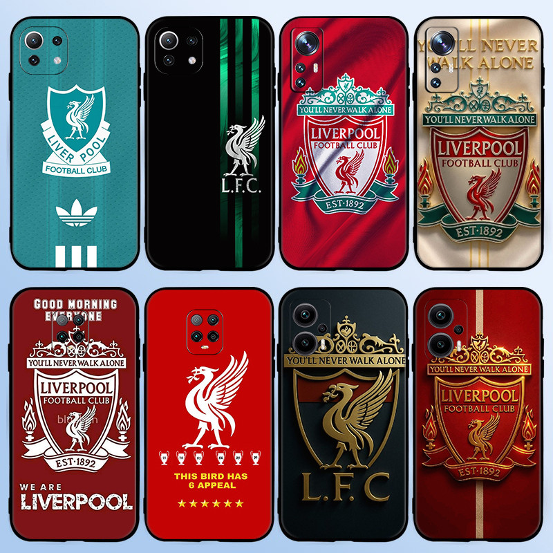 สําหรับ Xiaomi Poco X6 F7 X7 Pro 12 12X Mi 8 Lite Liverpool Football Club TPU ซิลิโคนอ่อนนุ่มสีดําเค