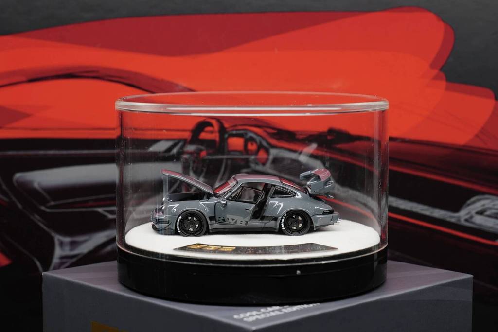 2026 เซินเจิ้นคิวชู นิทรรศการ ลิมิเต็ด อิดิชั่น!PGM 1: 64 Porsche 964RWB โมเดลรถเปิดแบบเต็มโลหะผสม