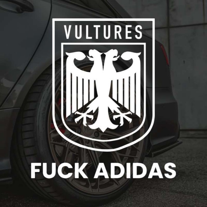 Kanye Kanye รถสติกเกอร์ยุโรป American Rap VULTURES Kanye West Street สวมโลโก้สติกเกอร์กลวง