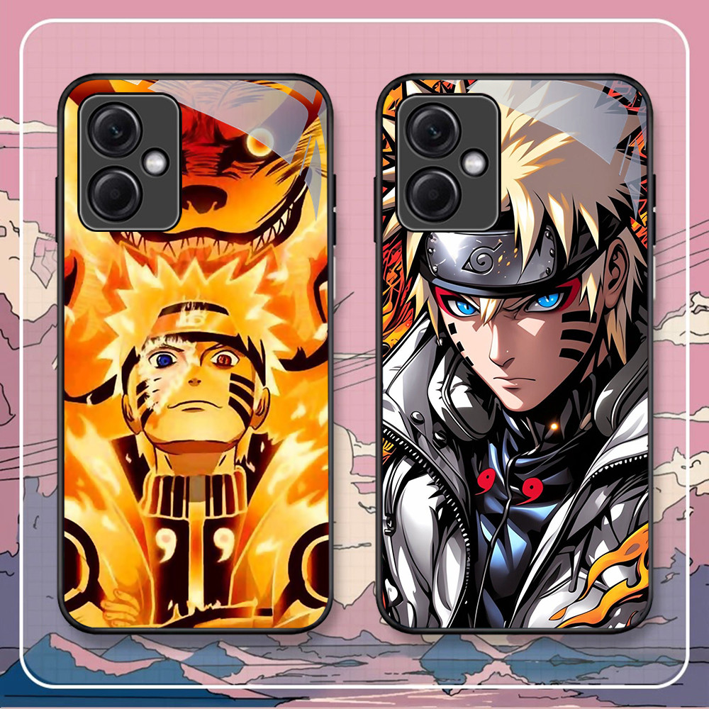 FB-49 Uzumaki Naruto HD แก้วกรณีปลอก Kaca สําหรับ Xiaomi Redmi หมายเหตุ 11A 9T 13 12 10A 10C 12C 8 9