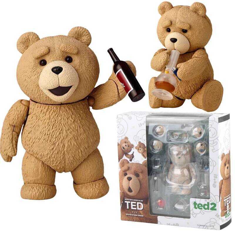 C AMAZING YAMAGUCHI Ted 2 Figure Bjd Ted Teddy Bear Action Figure Revoltech No.006 Teddy Brick Figu