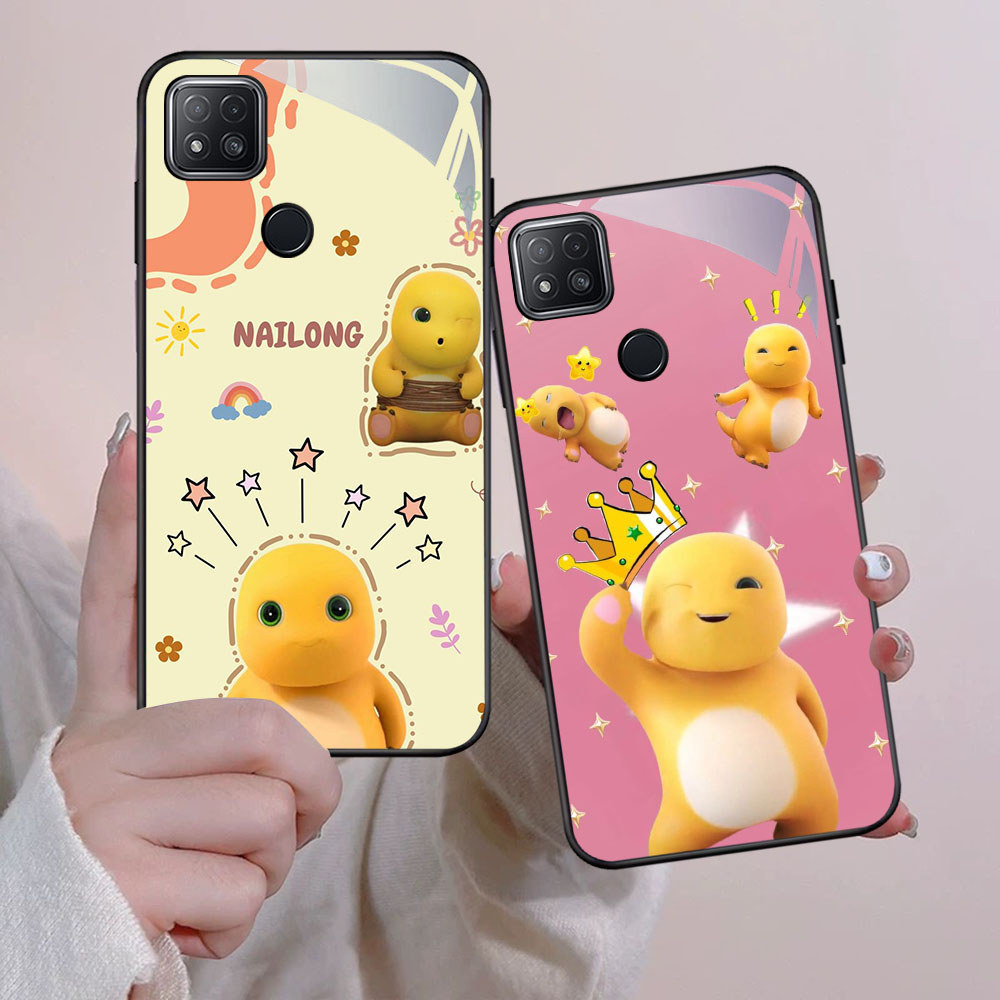 FB-23 Nailong HD Glass Case Casing Kaca สําหรับ Xiaomi Redmi หมายเหตุ 11 10 11S SE 10T 10S Pro 5G