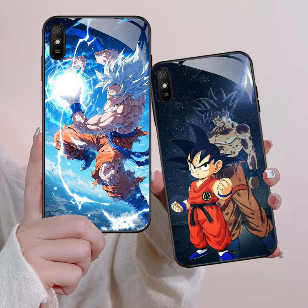 FB-11 ดราก้อนบอล HD แก้วกรณีปลอก Kaca สําหรับ Xiaomi Redmi หมายเหตุ 9A 12 13C A1 A2 8A 9i 7 9 Pro 5G