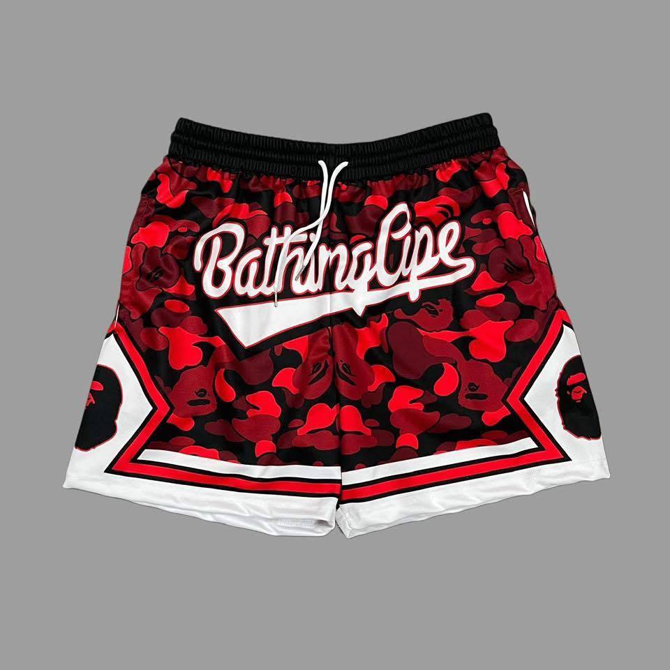 กางเกงขาสั้นแฟชั่นลายพราง BAPE Shark Classic