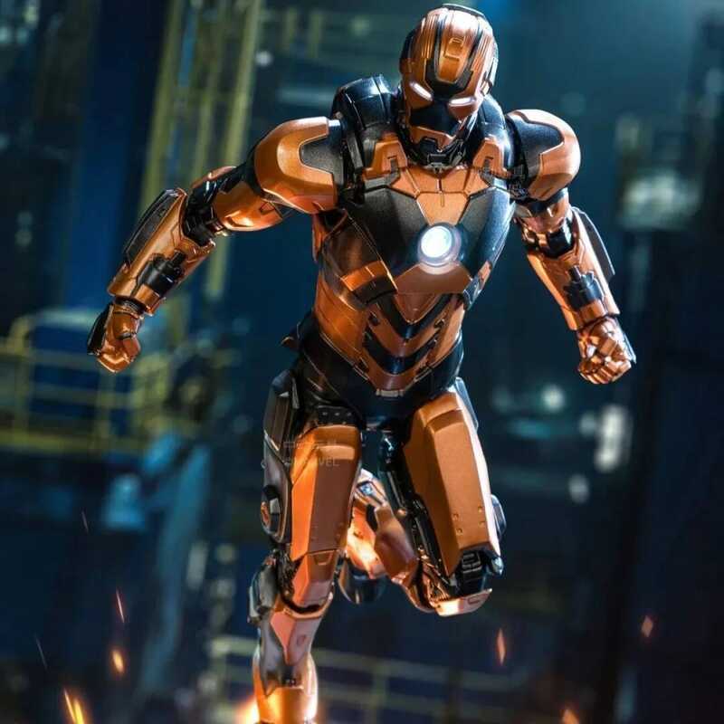 C ZD Toys 1/10 Iron Man3 Mk18 Mk1 Mk27 Mk28 Mk38 Action Figure Tony Stark Model Movable Anime Aveng
