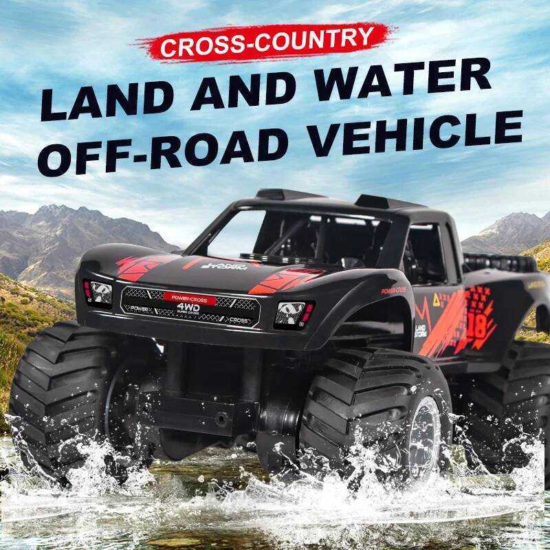 C JJRC Q156 2.4G 4Wd Amphibious RC Car Off-Road RC Car Waterproof Mountain Climber Drift Monster Tr