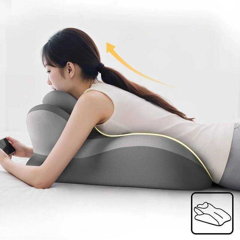 C Ergonomic Bed Pillow Memory Foam Pillow Multi-Functional P Neck Leg Rest Use Bed Sofa Wedge Shape