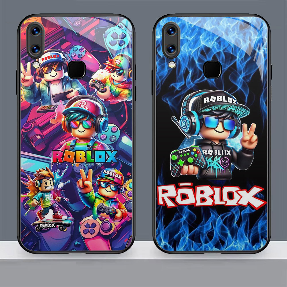 N-39 Roblox HD Glass Casing สําหรับ VIVO Y91C Y95 2019 Y91 Y66 Y11 Y85 Y67 V9 Y89 Y93 Y12i กรณี