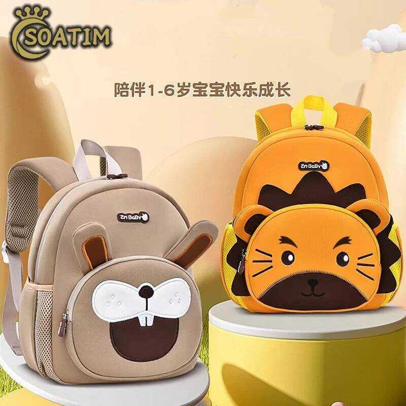C New Kindergarten Schoolbag Male 1-3-6 Children Cartoon School Cute Girl Mini Backpack School S Ki