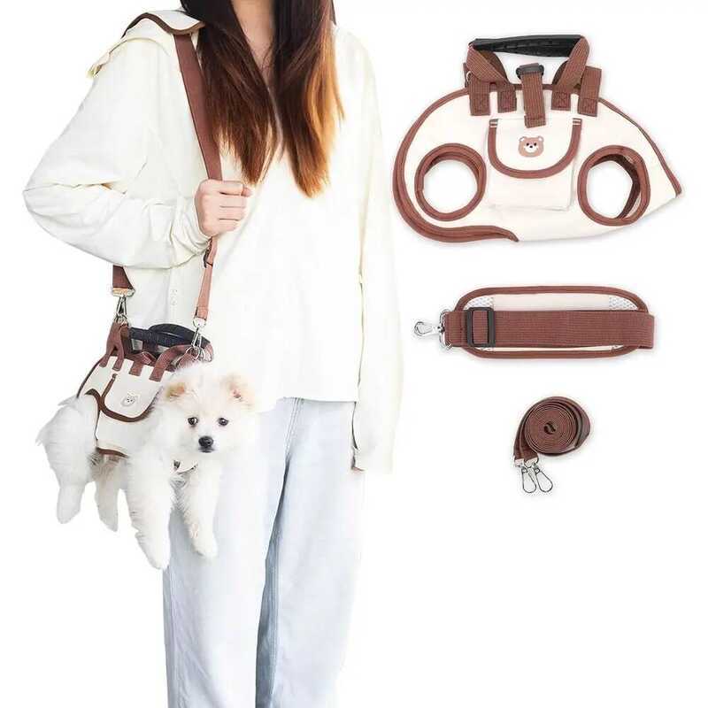 C Dog Lift Harness, Breathable Dog Carrier , Portable Pet Carrier Sg With Adjustable Leash For Smal
