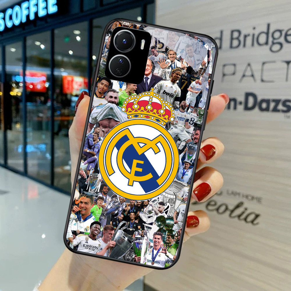 FB-36 Real Madrid Club Football HD Glass Case Casing Kaca สําหรับ VIVO iQOO Y17S Y36 Y16 Y15S Y27S Y