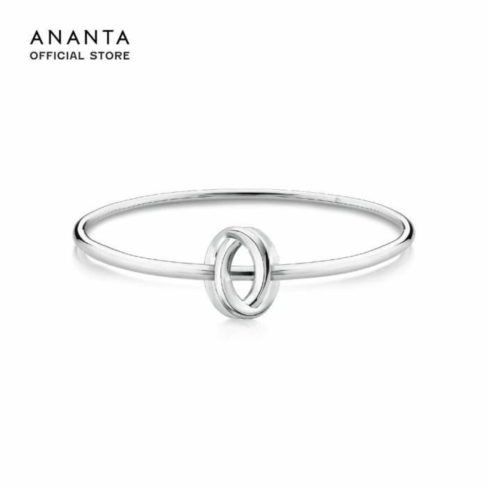 ANANTA Marque Axis Bangle กำไลเงินชุบทองขาว