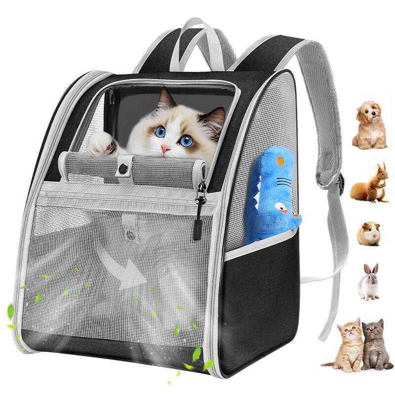 C Pawaboo Cat Carrier Bp Pet Carrier Bp For Kitties Small Puppies Breathable Cat Carrier Travel