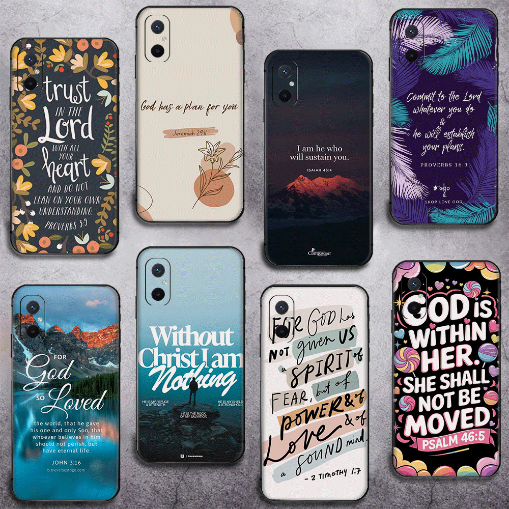 สําหรับ Xiaomi Poco F7 X7 X6 Pro 12 12X Mi 8 Lite TPU เคสโทรศัพท์นุ่มฝาครอบป้องกันพระเยซูคริสต์แรงบั