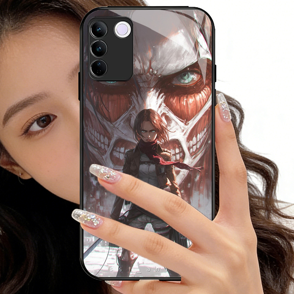 O-2 โจมตีบน Titan กระจกนิรภัยเคสโทรศัพท์ VIVO V30 V29 V29E Y100 T3 V23E Y200E Y200 V27 V23 V27E Pro 