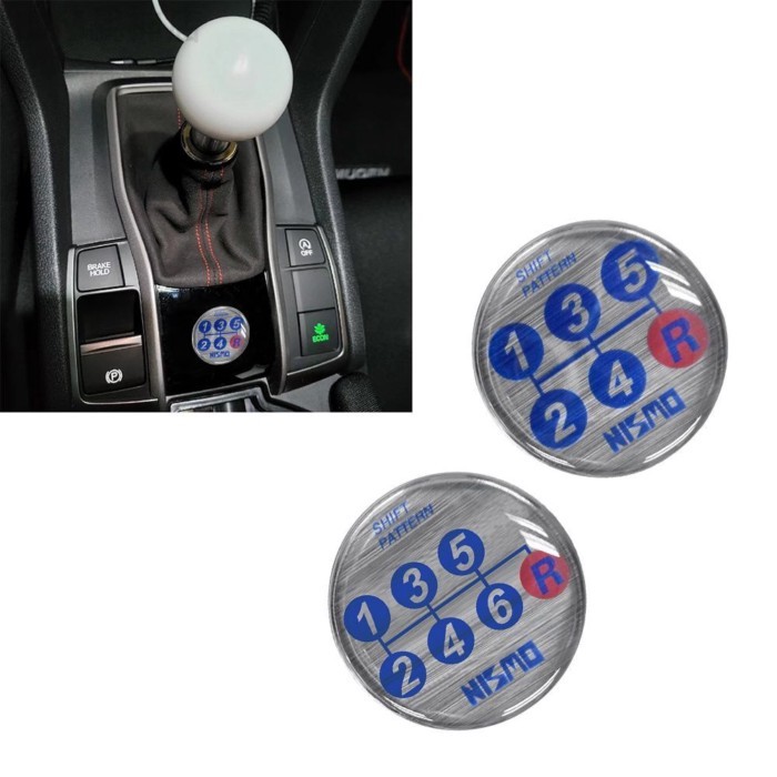 สินค้าใหม่ JDM Style Nissan Car Modification Manual NISMO Gear Sticker เหมาะสําหรับ GTR/Sylphy/Teana